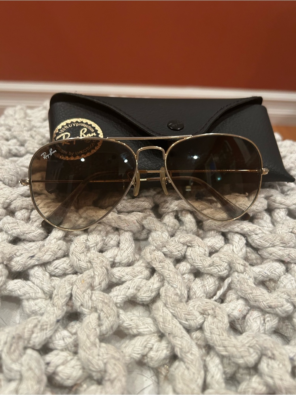 Ray-Ban Aviators Brown lenses - Picture 7 of 7